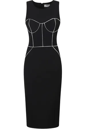Elisabetta Franchi Sleeveless Dress Black
