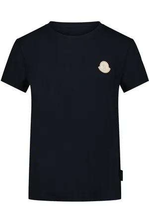 Moncler Kinder Meisjes T-Shirt In Navy