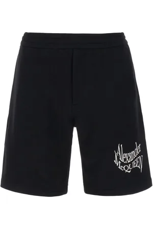 Alexander McQueen Black cotton bermuda shorts