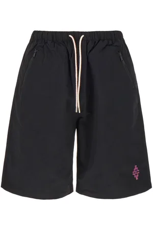 MARCELO BURLON Black nylon bermuda shorts