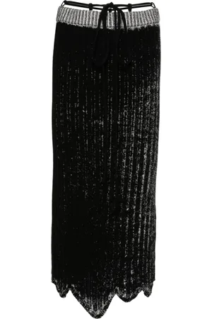 Acne Studios Knitted Skirt - Black/white