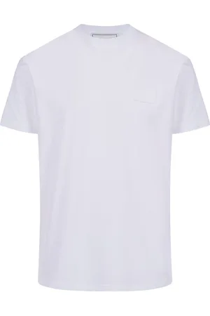 Iceberg White cotton jersey T-shirt with embroidered logo patch