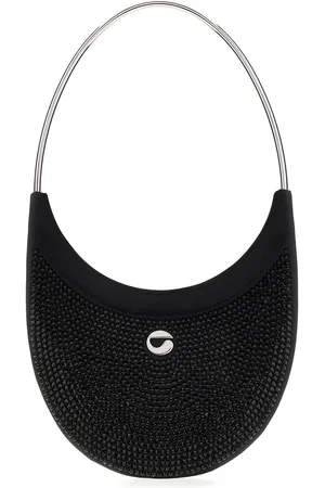 COPERNI Black stretch cotton blend Ring Swipe shoulder bag