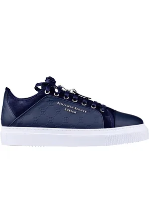 Benjamin Berner Odin Navy Monogram Embossed