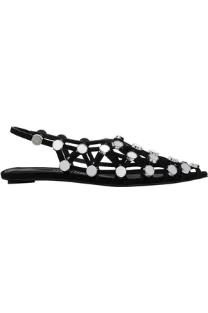 The Attico Grid Ballerina Black