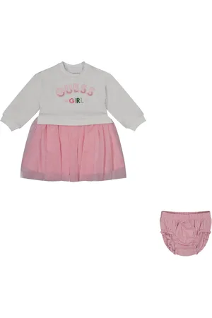 Guess Baby Meisjes Jurk In Wit