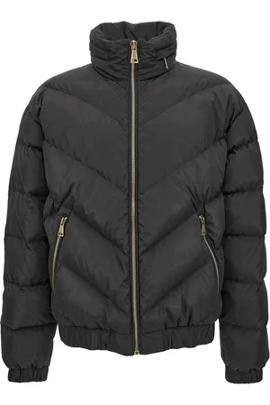 VERSACE Coats Black