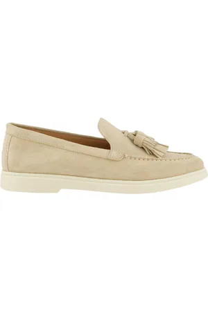 santoni Dames Feudal Loafer Beige
