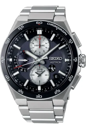 Seiko Horloge SSH151J1 Astron Titanium Solar GPS Dual Time Saffierglas 100m Waterdicht 43mm