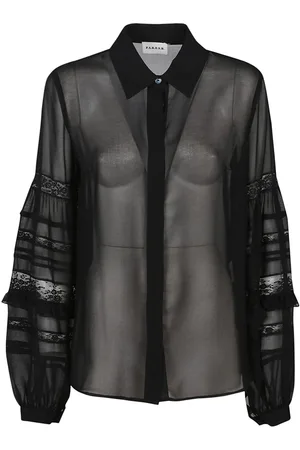 P.A.R.O.S.H. Polidori Long Sleeve Shirt Black