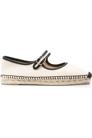 Castaner Flat Shoes White