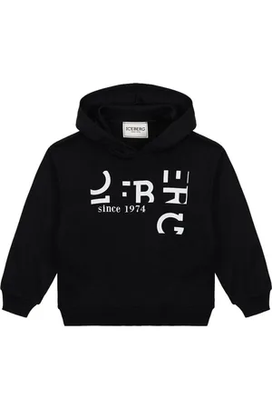 Iceberg KIDS - Black hoodie with contrasting lettering
