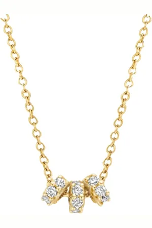 Blush Collier 3136YZI 14k Geelgoud met Drie ringentjes gezet met Zirkonia 42cm
