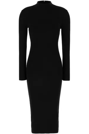 Michael Kors Black stretch wool blend dress