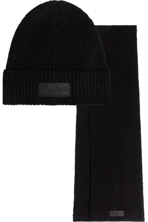 Malelions Men Ribbed Beanie Scarf Set