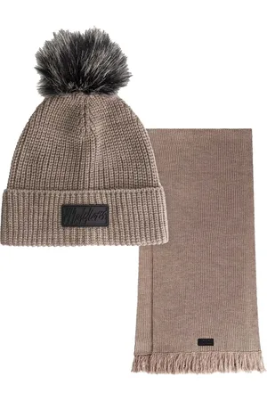 Malelions Women Knitted Beanie Scarf Set