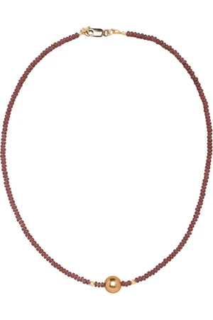 CATHERINE MICHIELS Collier Ras du cou perle japonaise chocolat perles céramiques F2215
