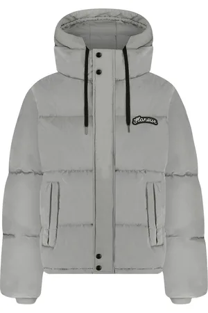 FLÂNEUR Signature Puffer Jacket Grey