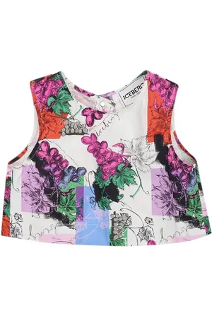 Iceberg KIDS - Multi-Color Patterned Cotton Cropped Top