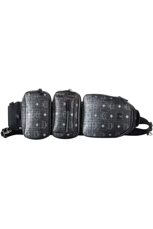 MCM 2005-2024 Visetos Coated Canvas Triple Sling Bag