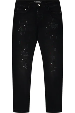 AB Lifestyle Denim Destroyed and Paint Jet Black