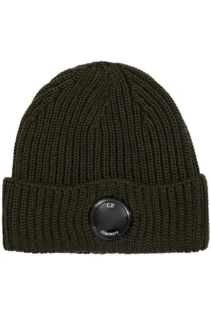 C.P. Company C.p. Company Military Green Ribbed Beanie Green