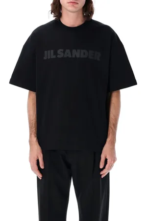 Jil Sander Tshirt Logo Tonal Nero