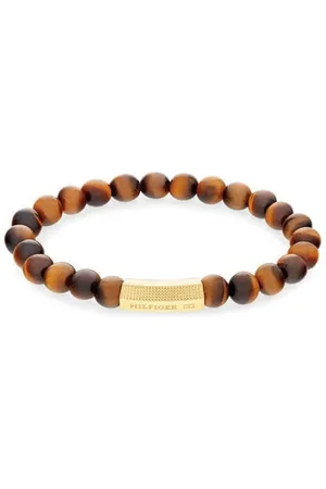 Tommy Hilfiger Heren Armband TJ2790582 Kralen Tigereye