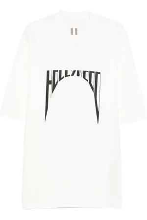 Rick Owens T-shirt Jumbo Ss T Milk/black