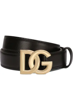 Dolce & Gabbana Calfskin Belt With DG Logo