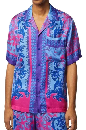 VERSACE Versace Couture Heren Blouse Paars