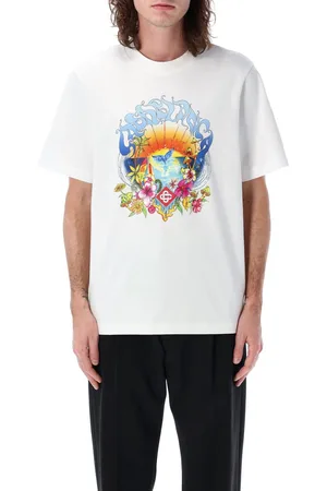 Casablanca Surf Trip Tshirt Bianco