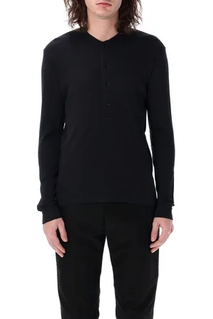 Tom Ford Long Sleeve Rib Serafino Nero