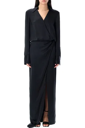 The Attico Long Dress Nero