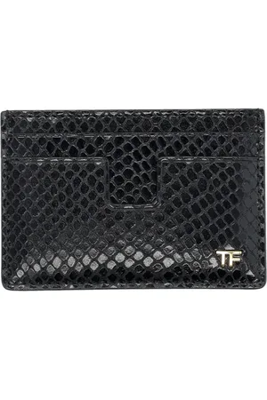 Tom Ford Card Wallet Phyton Print Nero
