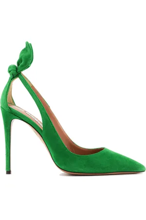 Aquazzura Bow Tie Pump Emerald 105