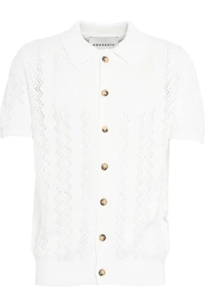 AMARANTO Open knit cardigan