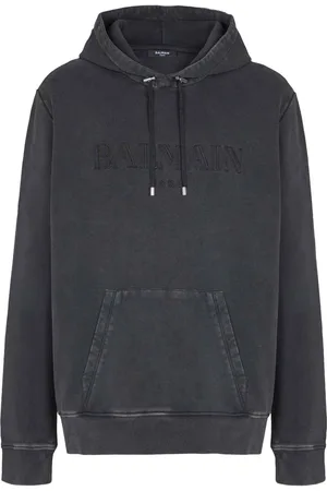 Balmain Embroidered Hooded Sweatshirt