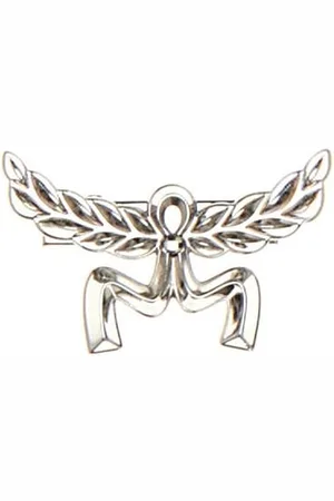MCM Silver metal Laurel hair clip