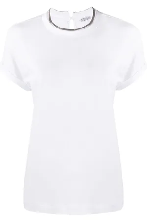 Brunello Cucinelli Girocollo manica corta white