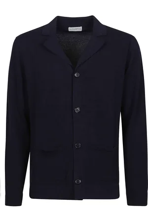 BALLANTYNE Plain Shirt Cardigan Blue