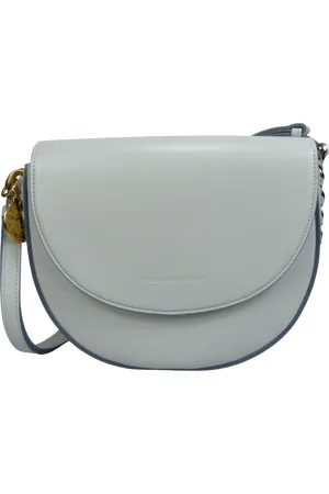 Stella McCartney Borsa a Spalla Frayme Media azzurra
