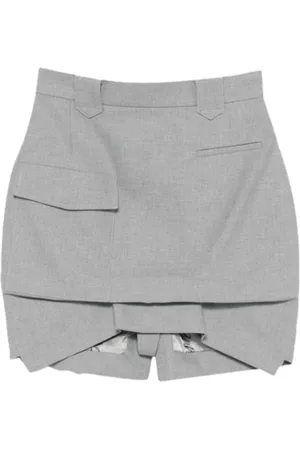 Vivienne Westwood Mini Pleated Cargo Skirt Grey