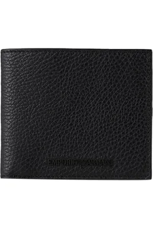 Emporio Armani Black Leather Wallet Black