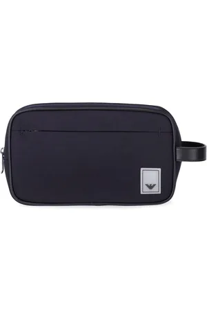 Emporio Armani Travel Essential Navy Blue Toiletry Bag Blue