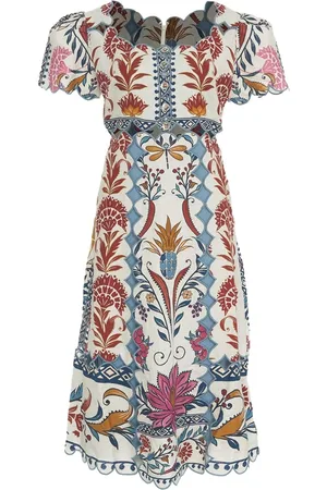 Farm Rio Maxi dress with print and cut-outs
