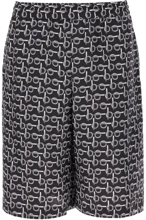 Burberry Printed silk bermuda shorts