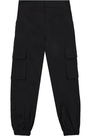 Iceberg KIDS - Black fabric jogger pants