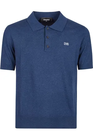 Dsquared2 Short Sleeve Polo Shirt Blue