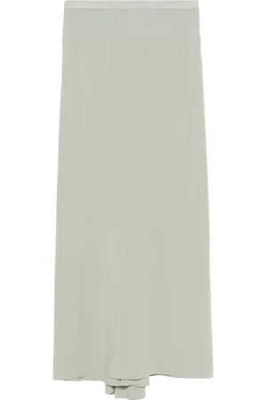 Rick Owens Calf Bias Skirt Celadon